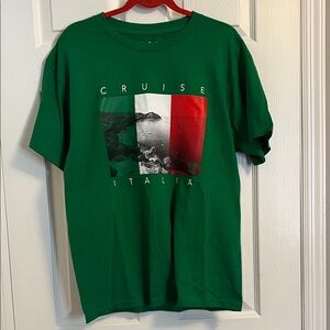 Cruise Italia Men's Green Graphic Tee